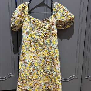 Floral Puff Sleeve Dress
